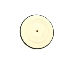 Roue en bois de 12 cm avec pneu caoutchouc pour construction