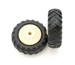 Roue tracteur de 8 cm avec pneu caoutchouc