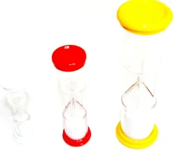 Sablier de jeu 2 minutes - ROUGE - 9.8 cm MM