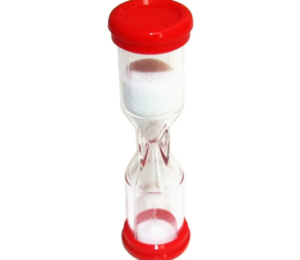 Sablier de jeu 90 secondes - ROUGE - 9.8 cm MM