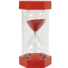Sablier ultra lisible de 5 minutes - ROUGE - 30 cm GEANT