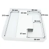 Sabot calage intérieur carton blanc pour boite C1