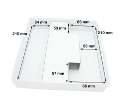Sabot calage intérieur carton blanc pour boite C1