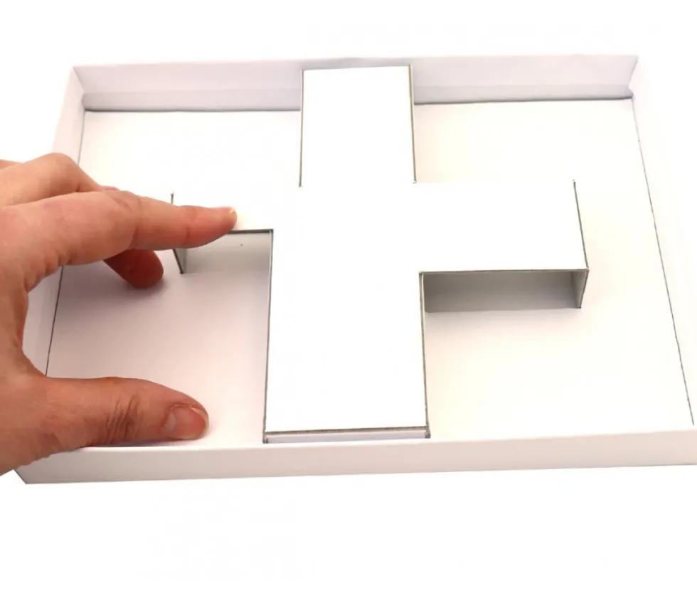 Sabot cale carton blanc intérieur pour boite R1