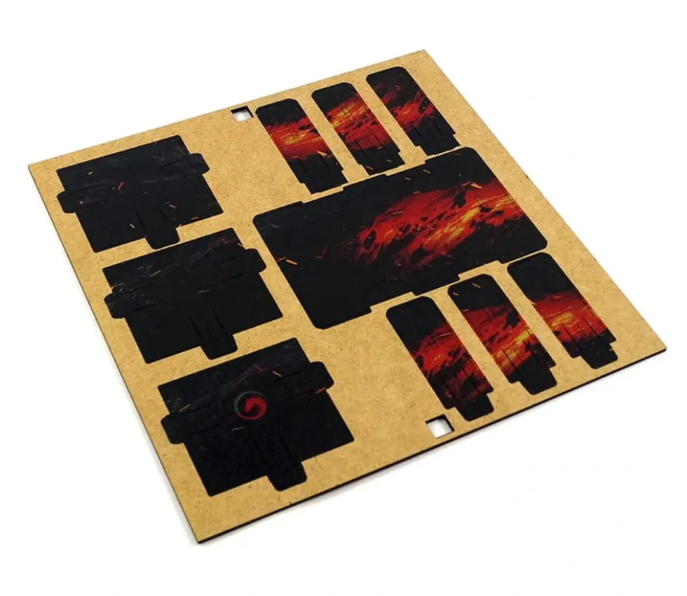 Sabot double noir MDF lave 2S pour mini cartes 42 x 64 mm
