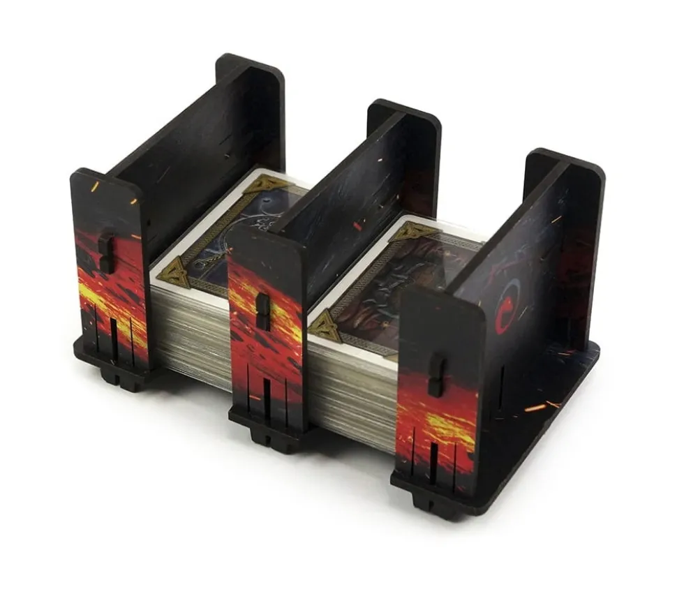 Sabot double noir MDF lave 2S pour mini cartes 42 x 64 mm