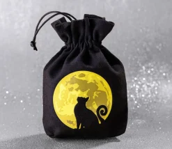 Sac de rangement Chat un soir pleine lune 16.5 x 12 cm