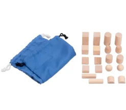 Sac Mystère Montessori 20 formes géométriques en bois
