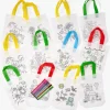 10 Sacs à colorier + 10 feutres