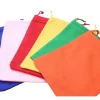 6 sacs colorés en coton 20 x 15 cm taille M