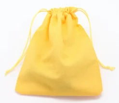 6 sacs colorés en coton 20 x 15 cm taille M