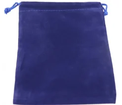 Sac suedine 125 x 175 mm modèle 2 bleu