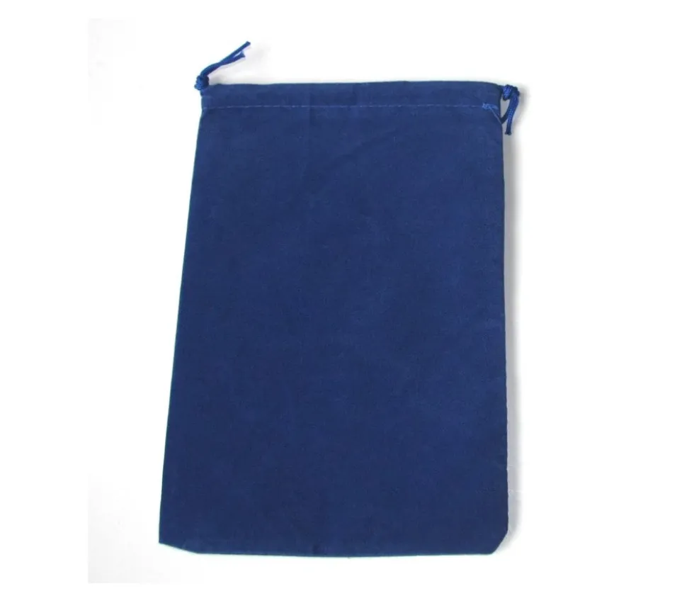 Sac suedine 125 x 175 mm modèle 2 bleu