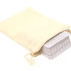 Sac tissu S 14 x 10 cm - sachet 100 % coton pour pions de jeux
