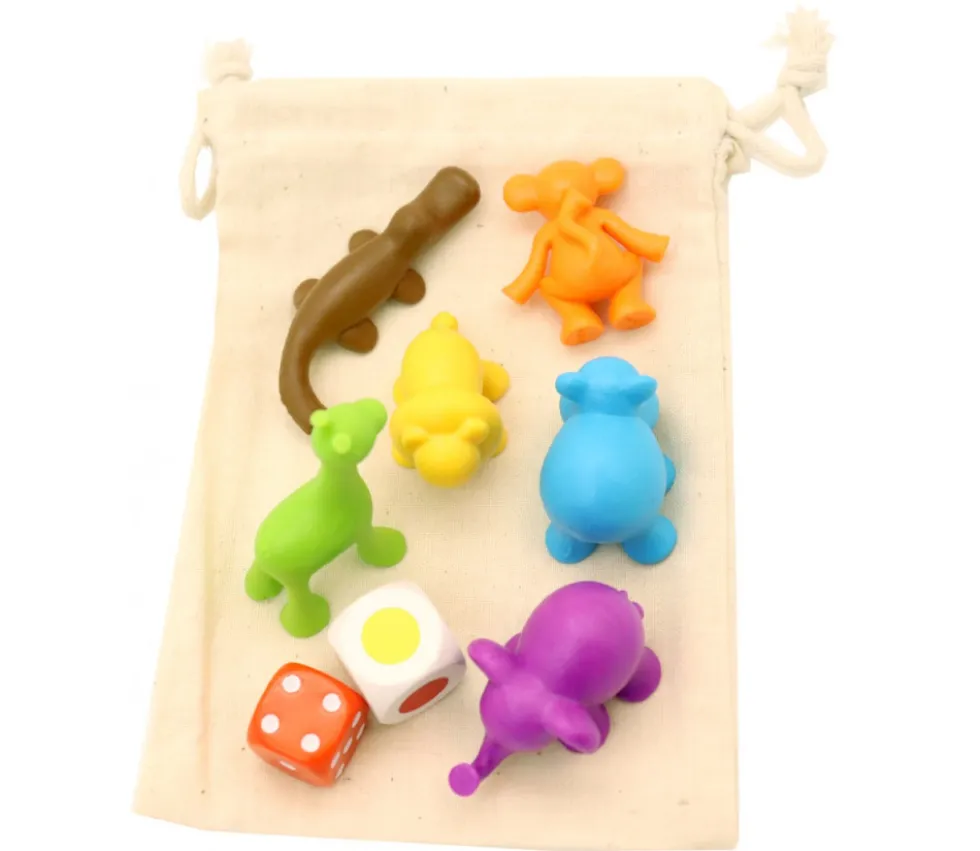 Sac tissu S 14 x 10 cm - sachet 100 % coton pour pions de jeux