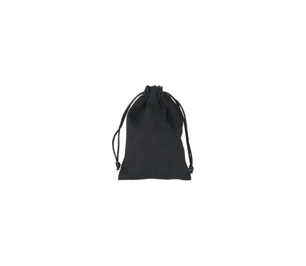 Sac velours noir 140 x 95 mm taille S+ pour pions de jeux