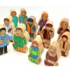 Sage-femme en bois 100 x 40 x 25 mm personnage jeu