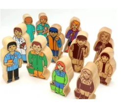 Sage-femme en bois 100 x 40 x 25 mm personnage jeu