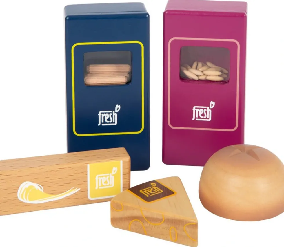 Set aliments végétariens en bois fresh jouets
