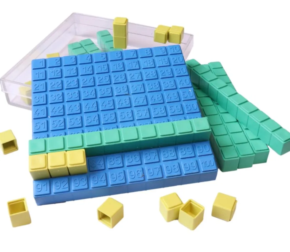 Set Base 10 - plaque centaine encastrable avec dizaines et unités