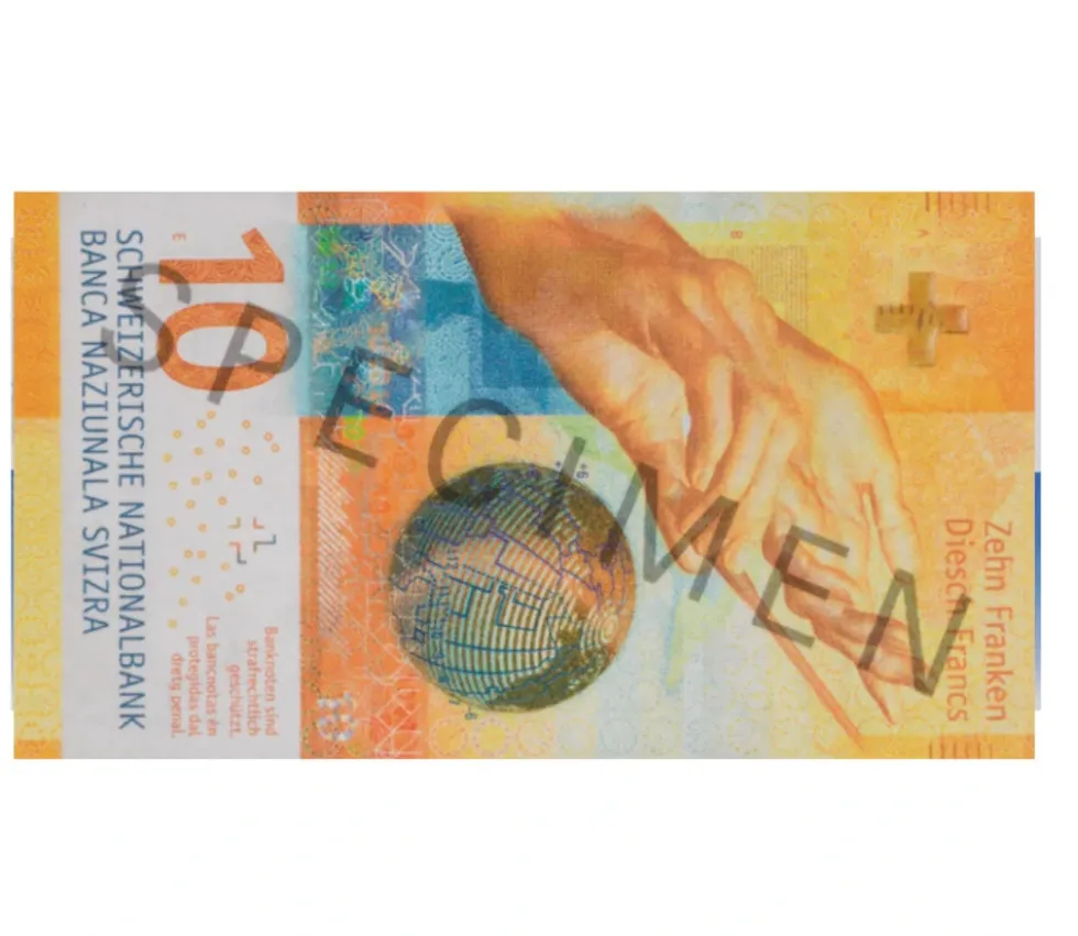 Set 55 billets Franc Suisse factices pour jeux argent très réalistes
