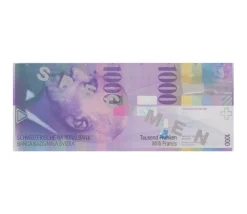 Set 55 billets Franc Suisse factices pour jeux argent très réalistes
