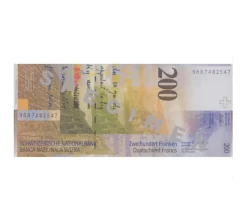 Set 55 billets Franc Suisse factices pour jeux argent très réalistes