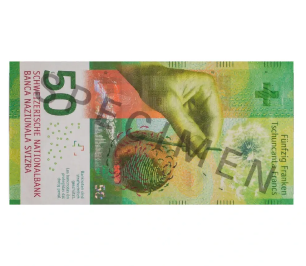 Set 55 billets Franc Suisse factices pour jeux argent très réalistes