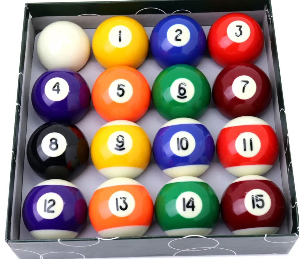 Set 16 boules de billard américain - Ø 51 mm