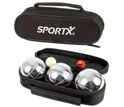 Set 3 boules de pétanque avec housse de transport