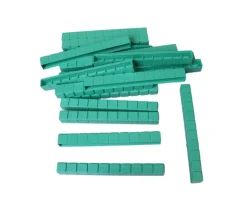 Set complet Base 10 - 132 pièces encastrables centaines, dizaines et unités replastic