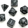 Set 7 dés multi-faces Ninja noir gris