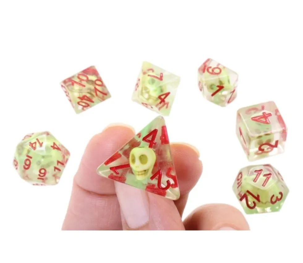 Set 7 dés multi-faces - Sulfer Skull