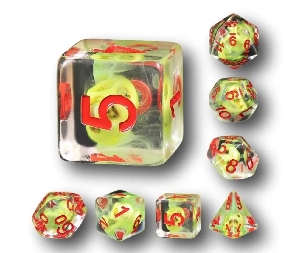 Set 7 dés multi-faces - Sulfer Skull