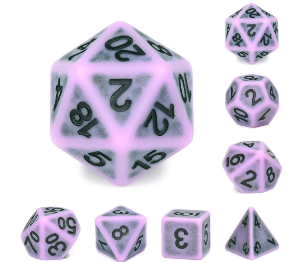 Set 7 dés multi-faces - Swamp Fog