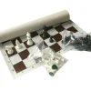 Set Jeu Echec complet : 32 pions + échiquier enroulable 43 x 43 cm taille 3