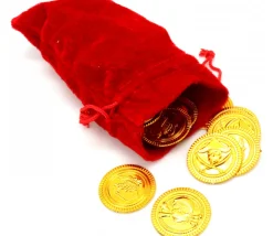 Set 72 Pièces d'or pour vos trésors pirate