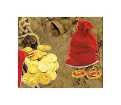 Set 72 Pièces d'or pour vos trésors pirate
