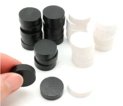 Set 30 pions de backgammon 21 mm jacquet bois