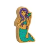 Sirène en bois 103 x 60 x 25 mm personnage