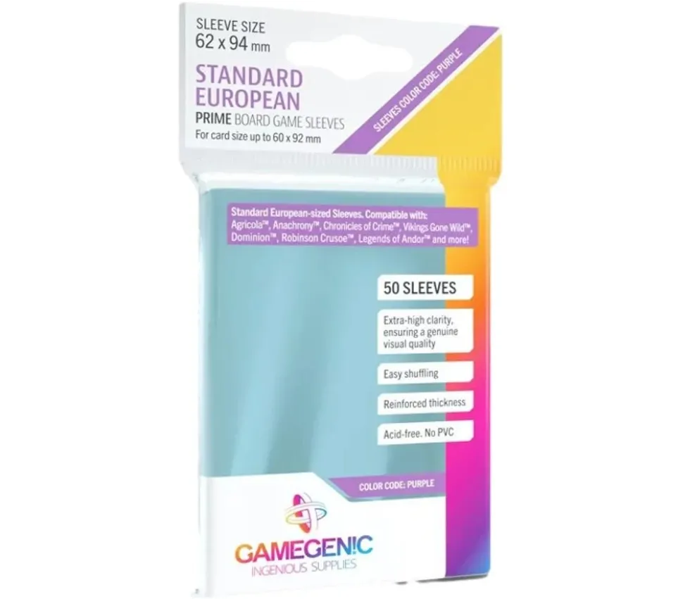 50 sleeves pour cartes 60 x 92 mm standard jeu de carte européen pochette sleeves