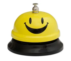 Sonnette de jeu en métal jaune sourire