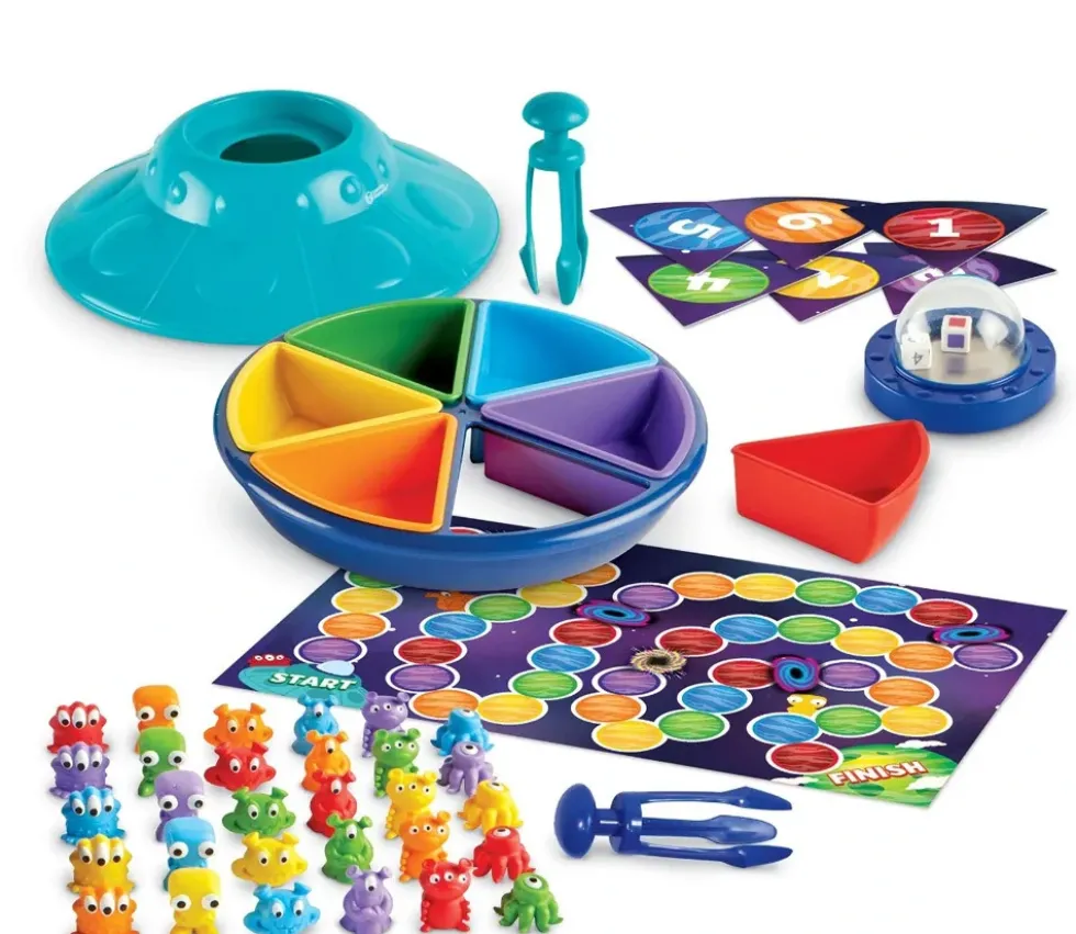 Soucoupe Volante éducative - Jeu motricité fine comptage et tri