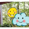36 Stickers fenêtre météo repositionnables