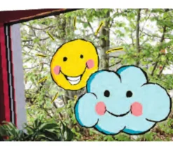 36 Stickers fenêtre météo repositionnables