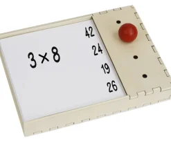 Support bois pour cartes perforées (création de jeux de question)