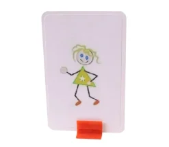 Support pion rouge avec pince 17x19x10 mm - Bioplastique