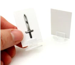 10 supports transparents socle pour pions ou cartes de jeu (nouveau modèle)
