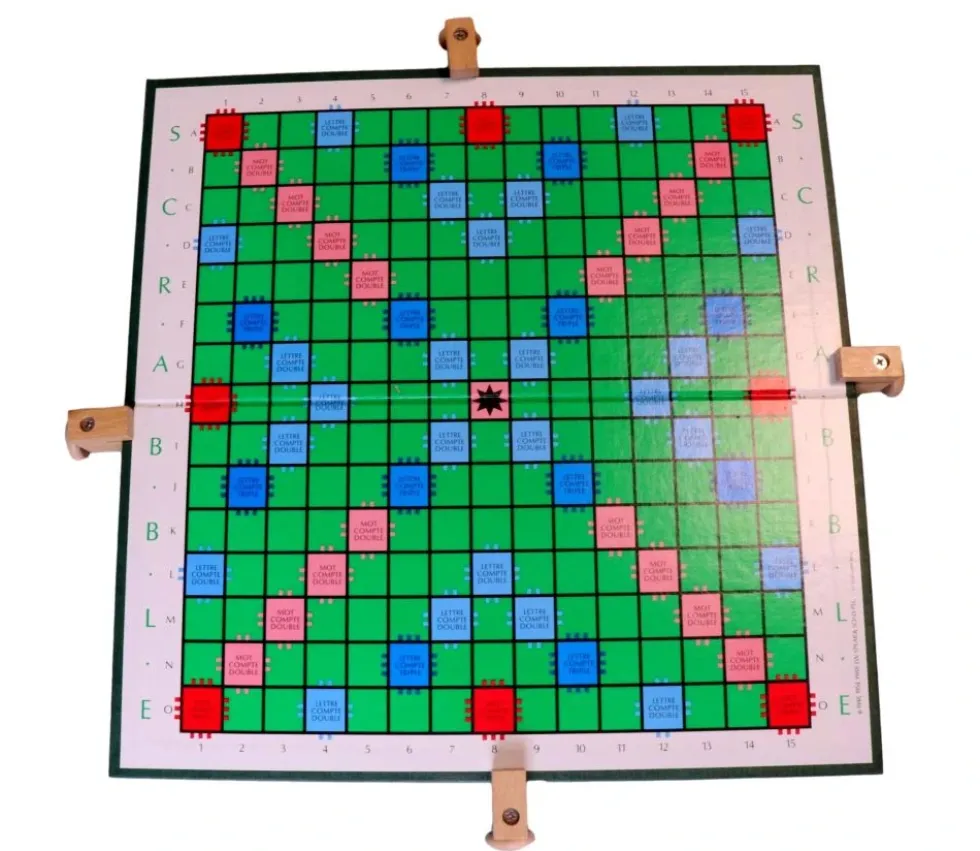 Support tournant en bois de 40 cm pour plateau de jeu 35.5 cm