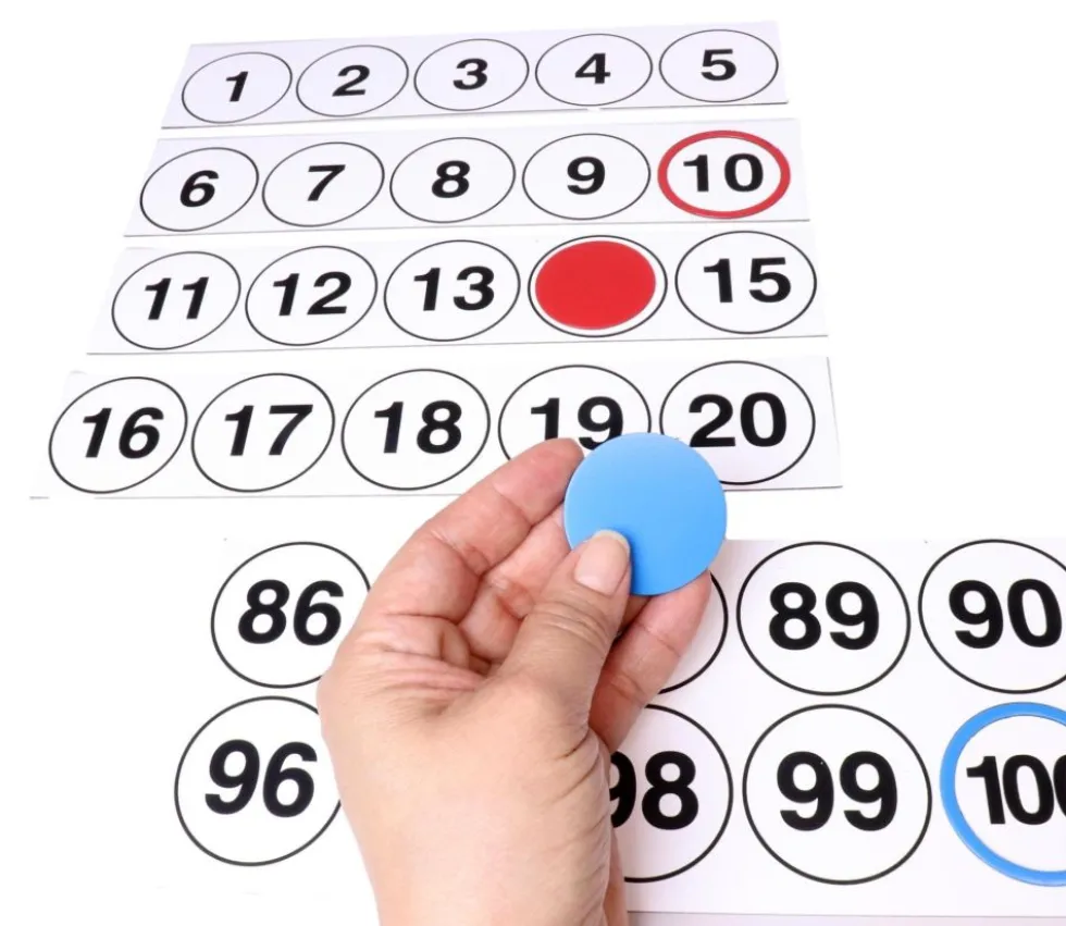 Tableau calcul magnétique géant - chiffres de 1 à 100 pour tableau